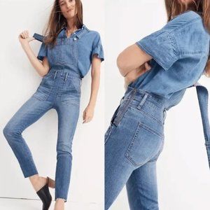 Madewell Skinny Overalls in Kemp Wash Size Medium
